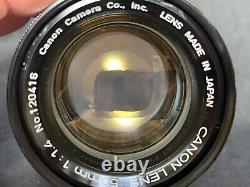 Near Mint Canon 50mm f/1.4 MF Standard Lens L39 LTM Leica Screw Mount JAPAN
