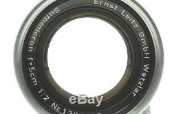 Near Mint Leica Leitz Summicron 50mm F/2 For LTM L39 Screw L Mount From JAPAN