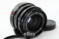 Near Mint Minolta M Rokkor 28mm f2.8 Leica M mount withHood for CL CLE from JAPAN