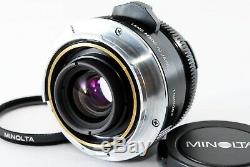 Near Mint Minolta M Rokkor 28mm f2.8 Leica M mount withHood for CL CLE from JAPAN