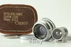 Near Mint with Finder Canon Serenar 35mm F2.8 Leica L Screw Mount L39 LTM Japan