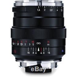 New Carl ZEISS 35mm f1.4 DISTAGON T ZM Lens ZM Leica M Mount BLACK Japan Made