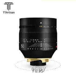 New TTartisan 50mm F0.95 MF Lens Super Aperture for Leica M mount M9 M10 Lens
