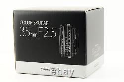 New Voigtlander Color Skopar 35mm F2.5 PII VM Leica M Mount Wide Angle MF Lens