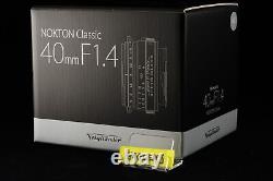 New Voigtlander NOKTON classic 40mm F/1.4 M. C VM For Leica M mount Fast ship
