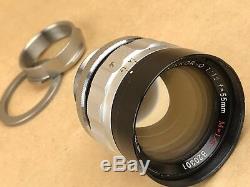 Nikon 55mm F/1.2 Nikkor-O M=1/5 High Resolution Leica M39 Mount Lens Rare