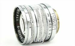 Nikon Nikkor S. C 5cm 50mm f/1.4 MF Vintage Lens Leica Screw Mount L39 LTM Japan