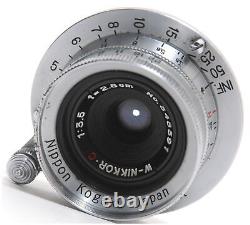 Nippon Kogaku W-Nikkor C 3.5/2.8cm lens for Leica Screw Mount M39 RF coupled