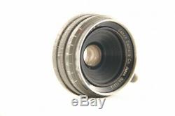 RARE Canon 28mm f/2.8 Olive L39 LTM Leica Screw Mount with VOIGTLANDER adapter