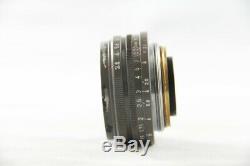 RARE Canon 28mm f/2.8 Olive L39 LTM Leica Screw Mount with VOIGTLANDER adapter