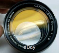 RARE EP Canon 50mm f/1.2 LTM M39 Leica Mount Fast Prime Lens TESTED