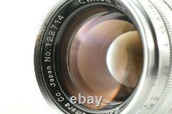 RARE! MINT CANON F/1.8 50mm L39 LTM Leica Screw Mount Lens FROM JAPAN
