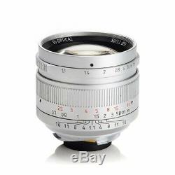REAL EU SHIP! SILVER, 7Artisans 50mm f/1.1 manual lens Leica-M-mount 50/1.1