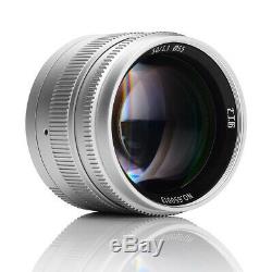 REAL EU SHIP! SILVER, 7Artisans 50mm f/1.1 manual lens Leica-M-mount 50/1.1