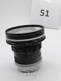 Rare Canon 19mm f/3.5 L39 Leica LTM Screw Mount Lens + L39 adapter fd