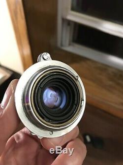 Rare Nikon W-NikkorC 3.5cm 12.5 F2.5 35mm Leica LTM Mount Lens w Caps And Case