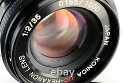 Rare Vintage Konica UC Hexanon 35mm F/2 Limited Leica M39 LTM Screw Mount Lens