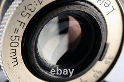Rare Vintage Leica Elmar 50mm F/ 3.5 Nickel M39 Wide Screw Mount LTM Lens (1932)