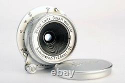 Rare Vintage Leica Summaron 28mm 5.6 Screw Mount LTM Wide Angle Prime Lens 1961