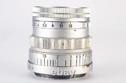 Rare Vintage Leica Summicron-M 50mm F/2 Rigid SOSTA M39 LTM Screw Mount Lens