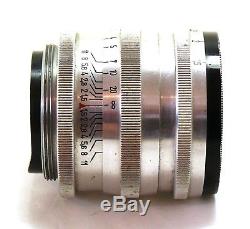 Rare Zeiss 5.8cm 58mm f/1.5 Sonnar lens Leica LTM screw mount EXC+