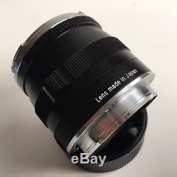 Reduced Zeiss Planar 50mm F2 Zm Lens Leica M Mount & Lens Hood Boxed & Papers