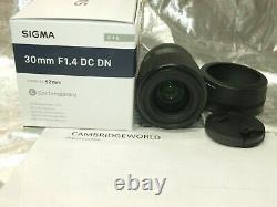 SIGMA 30mm F1.4 DC DN CONTEMPORY PRIME LENS LEICA L MOUNT NEW in BOX & HOOD