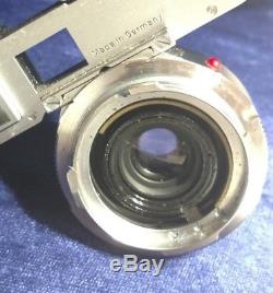 SUMMARON 35MM f/3.5 M-MOUNT LENS WITH GOGGLES, LENS CAP, FILTER LENS AND CASE