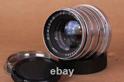 Silver Jupiter-8 50mm f/2.0 lens mount M39 L39 Adapter for Leica, FED, Sonnar