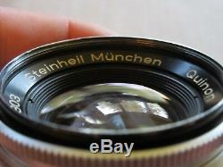 Steinheil München Quinon 2/50mm, M39 / screw mount / Braun Super Paxette, Leica