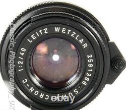 Summicron-C 40mm F2 SHARP Lens in Leica CL LEICA-M Voigtlander KONICA M Mount
