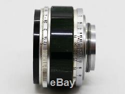 TESTED / WATCH EXAMPLE Canon 50mm f/1.2 Leica Screw Mount L39 LTM from JAPAN