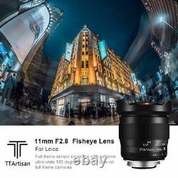 TTArtisan 11mm F2.8 Fisheye Full Frame LM-Mount Lens For Leica M M240 M6 M3
