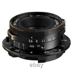 TTArtisan M 28mm F5.6 Full Frame Camera Lens for Leica M Mount Brass+ Lens Hood