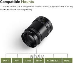 TTartisan 100mm F2.8 Manual Focus Bubble Bokeh Lens For Leica M M42 Mount Camera
