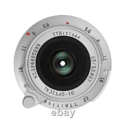 TTartisan 28mm F5.6 Lens Super Aperture Leica M mount M3 M6 M9 M10 M240 Sliver