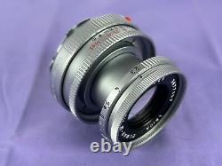 Top MINT Leica Elmar-M 50mm F/2.8 E39 Silver m Mount Lens From JAPAN