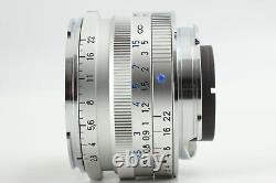 Unused Zeiss C Biogon T 35mm F2.8 ZM Silver for Leica M mount Lens From JAPAN