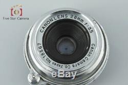 Very Good! Canon 28mm f/3.5 L39 LTM Leica Thread Mount Lens