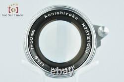 Very Good! Konica Konishiroku Hexanon 50mm f/1.9 L39 LTM Leica Thread Mount