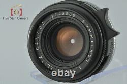 Very Good! Leica SUMMICRON 35mm f/2 3rd 11309 Leica M Mount