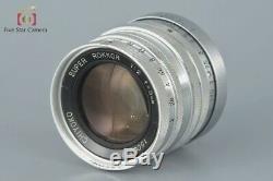 Very Good! MINOLTA Chiyoko SUPER ROKKOR 50mm f/2 L39 LTM Leica Thread Mount