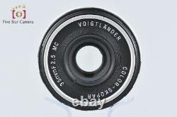 Very Good! Voigtlander COLOR-SKOPAR 35mm f/2.5 MC L39 LTM Leica Thread Mount