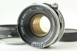 Vintage Mint with Hood Canon 35mm f/1.5 MF Lens LTM L39 Leica Screw Mount JAPAN