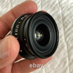 Voigtlander 25mm f4 MC Snapshot-Skopar Leica L39 M39 with m-mount adapter Clean