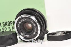 Voigtlander 35mm f2.5 P II COLOR SKOPAR, Leica M mount, boxed, mint