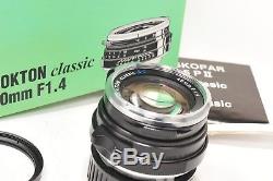 Voigtlander 40mm f1.4 NOKTON classic S. C, Leica M mount, boxed