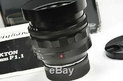 Voigtlander 50mm f1.1 NOKTON, Leica M mount rangefinder lens for Bessa, Leica