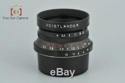 Voigtlander COLOR-SKOPAR 21mm f/4 MC Black L39 LTM Leica Thread Mount Lens