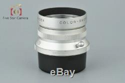 Voigtlander COLOR-SKOPAR 35mm f/2.5 MC Silver L39 LTM Leica Thread Mount Lens